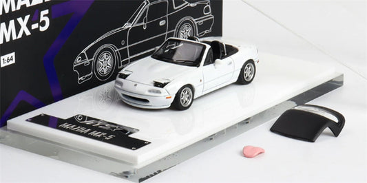 1:64 Mazda MX-5 white ATS DIECAST Civil Car Model