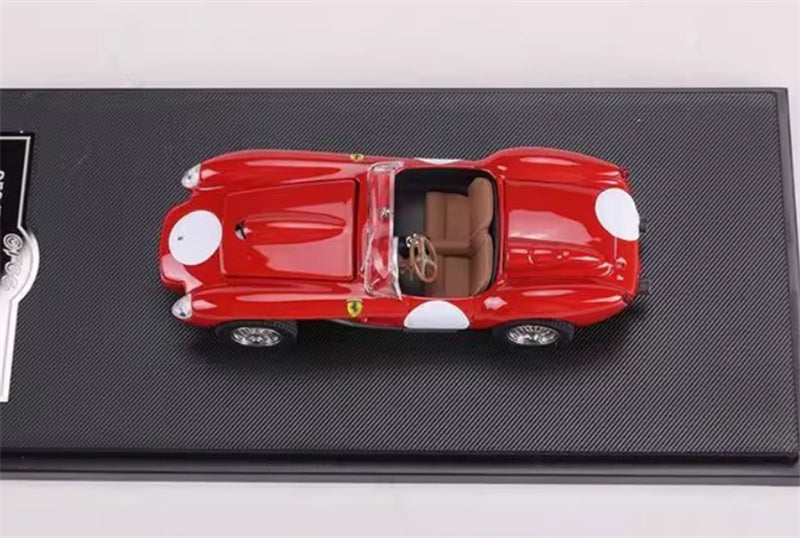 GFCC 1957 Ferrari 250 Testa Rossa Racing Red with White Circle LHD 1:64 car Pre-built Model view5