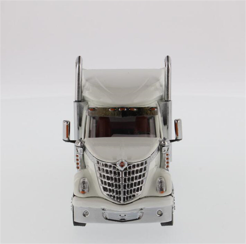 CATERPILLAR  International LoneStar Sleeper American version White Tandem Prime Mover Tractor Truck 1:50 Truck Pre-built Model