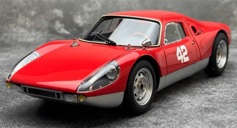 CMC Porsche 904 Carrera GTS Pebble Beach Auction 2017 #42 red Limited Edition 1000PCS ONLY 1:18 Car Pre-built Model view1