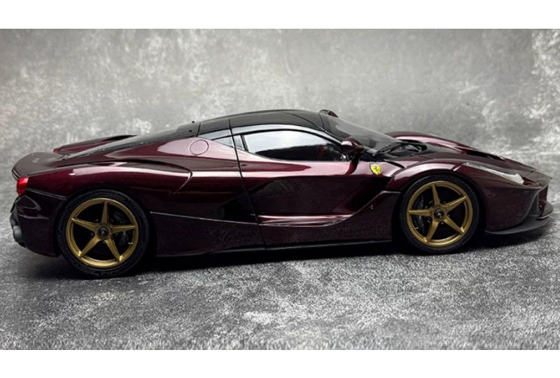 1:18 Ferrari LaFerrari  Gemstone Red Black Top - Gold Wheel BBR MODELS  DIECAST Model