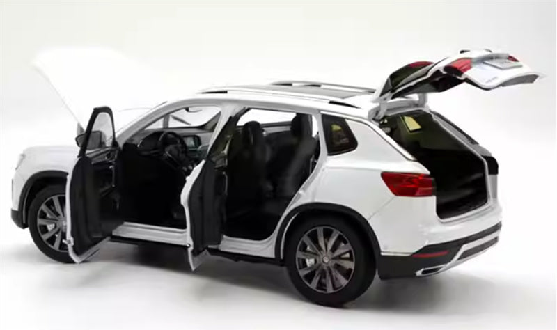 FAW Volkswagen VW TAYRON SUV white 1:18 Car Pre-built Model view2