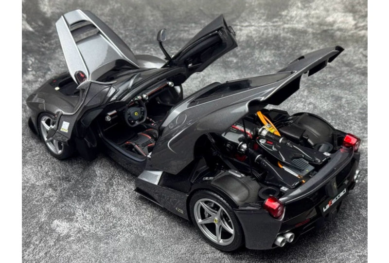1:18 Ferrari LaFerrari  Grey - Silver Wheel BBR MODELS convertible version DIECAST Model