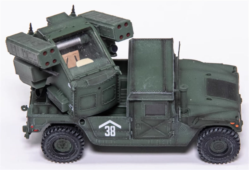 T-MODLE US Hummer Avenger Air Defense System Frontline Area Air Defense Green coating 1:72 Tank Pre-built Model