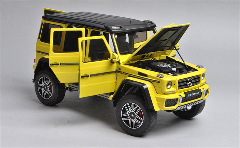 Almost Real Mercedes Benz G500 4X4 SUV Yellow 1:18 DIECAST CAR