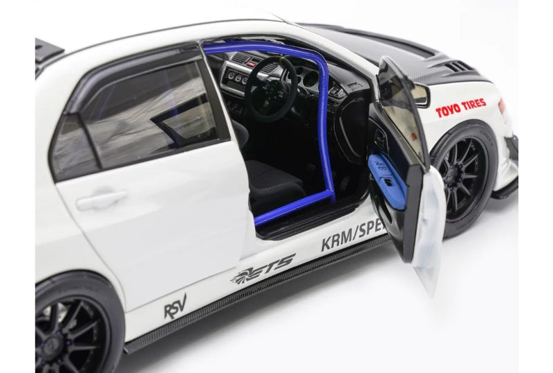 1:18 Mitsubishi EVO IX MR FQ-360  white Super A Limited Edition 399PCS ONLY DIECAST Model