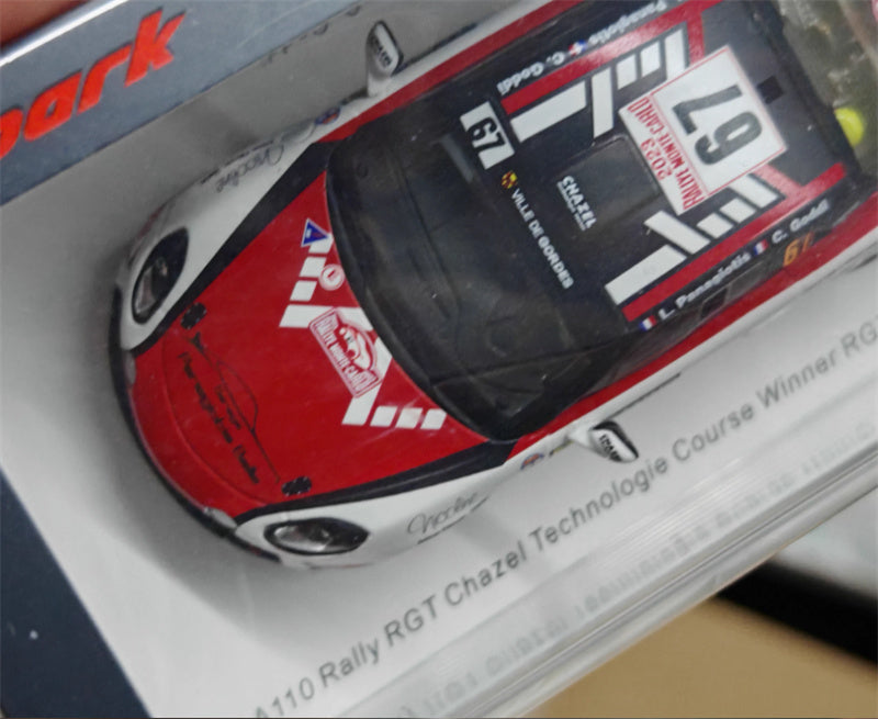 Spark Alpine A110 Rally RGT Chazel Technologie Course Winner RGT Rally Monte Carlo 2023 1:43 Car Pre-built Model view11