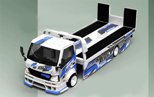 1:64 Hino H300 ADVAN Volt White Blue SUPCAR DIECAST Model
