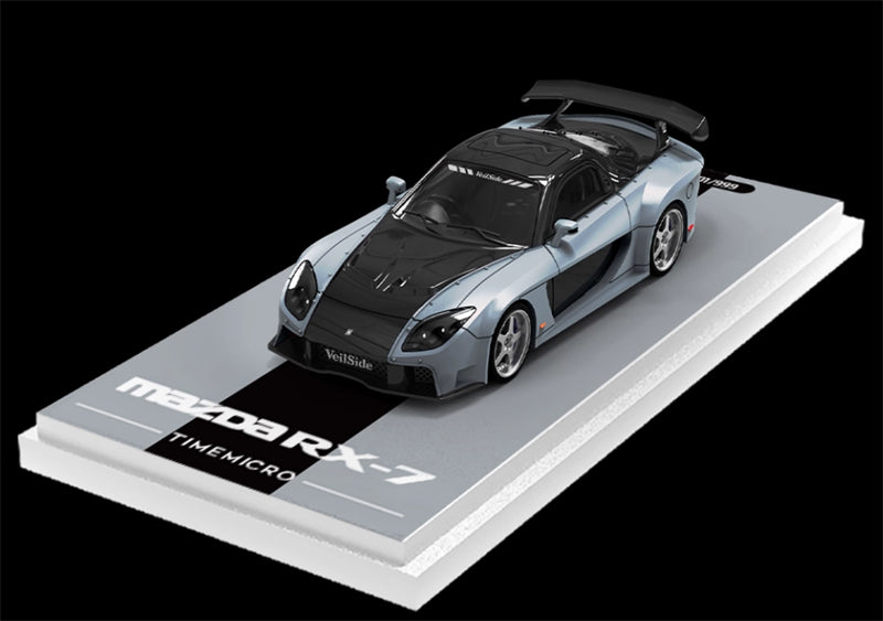 TIMEMICRO Mazda RX-7 Veilside Black Silver
Limited Edition 999PCS ONLY 1:64 Car Pre-built Model view1