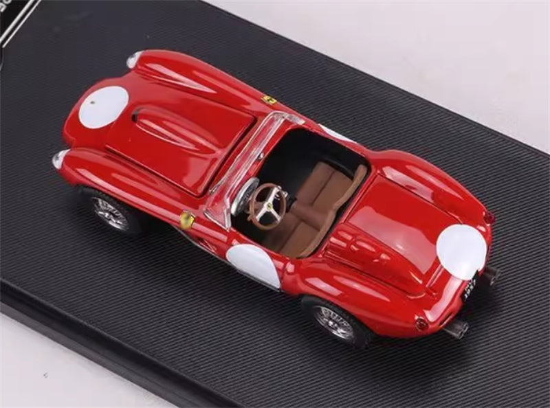 GFCC 1957 Ferrari 250 Testa Rossa Racing Red with White Circle LHD 1:64 car Pre-built Model view6