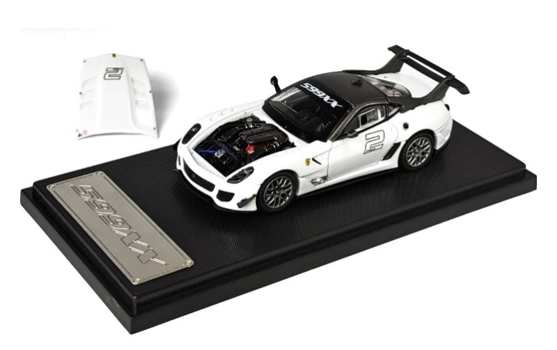 1:64 Ferrari 599XX  White Rhino Model #2 Limited Edition 599PCS ONLY DIECAST Model