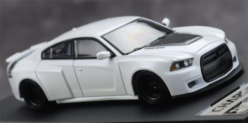 1:64 Dodge Charger Brawler white TimeMicro x PSC DESIGN DIECAST Civil Car Model
