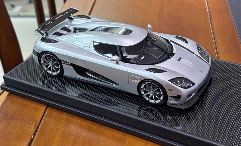 1:18 Koenigsegg CCXR 2010 silvery VMB Resin Car Model view1