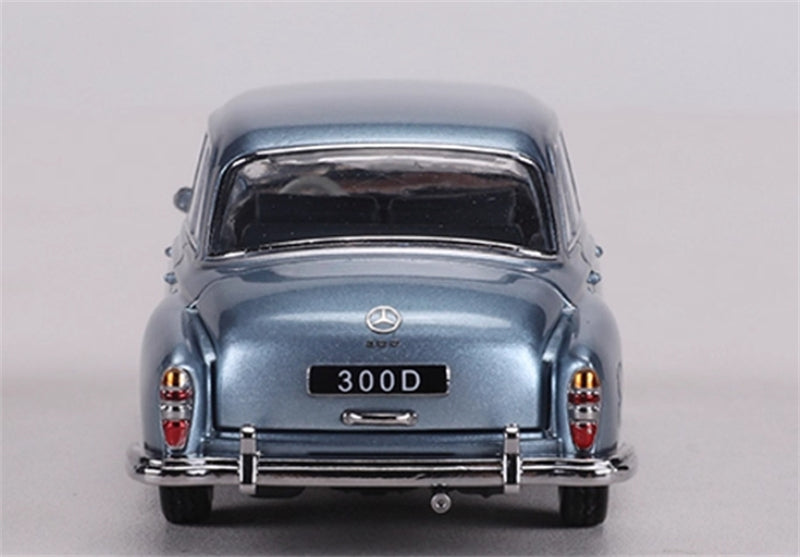 GFCC Mercedes Benz 300D 1959 classic car Ice Blue LHD 1:64 car Pre-built Model view6