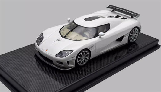 1:18 Koenigsegg CCXR 2010 Pearl White VMB Resin Car Model view1
