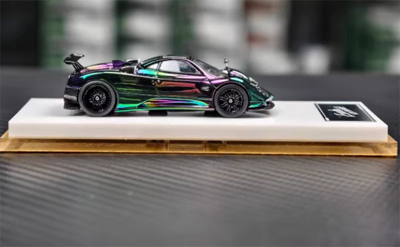 HH Model Pagani Zonda Tricolore Hidden plating discoloration - hardtop version 1:64 Car Pre-built Model view4