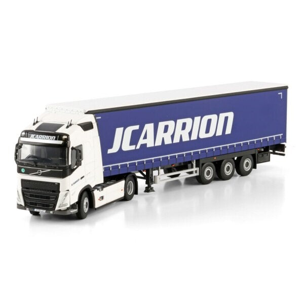1:50 VOLVO J. CARRION FH5 4X2 CURTAINSIDE TRAILER 3 AXLE WSI   DIECAST Model