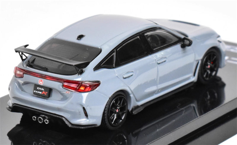 Hobby JAPAN Honda CIVIC TYPE R (FL5) with Engine Gray Pearl 1:64 Car Pre-built Model view2