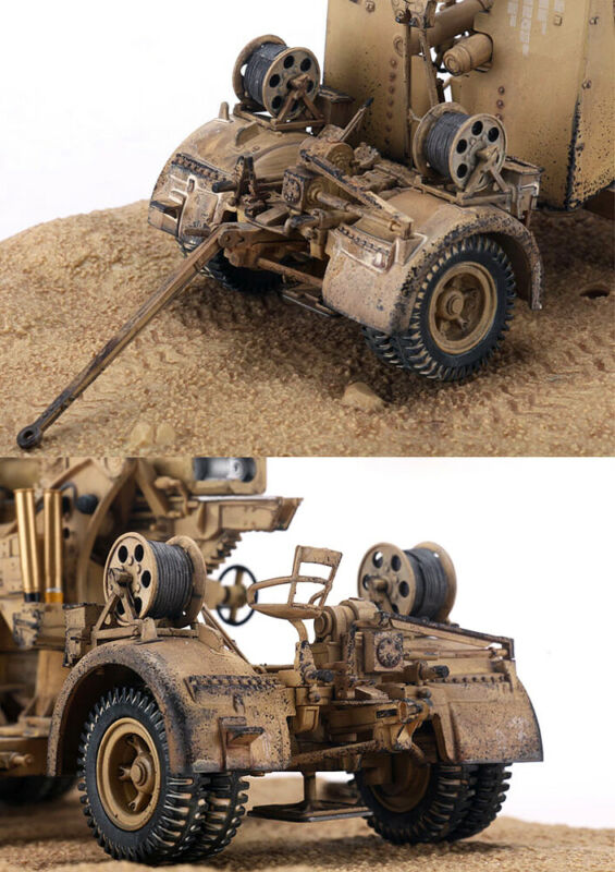 MM 18 1/32 ANTI-TANK GUN 88 ARTILLERY DIECAST FOV FLAK FINISHED MODEL GERMAN GUN view4