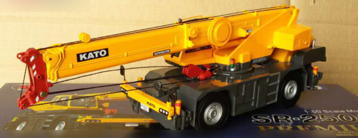 KATO DIECAST crane truck 1/50 hoist Sr-250ri version yellow MODEL view1