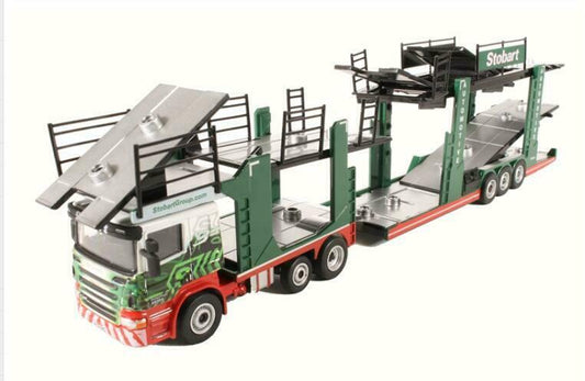 Stobart MODEL Car 1/76 Eddie OXFORD Transporter-Christina DIECAST TRUCK Frances view1