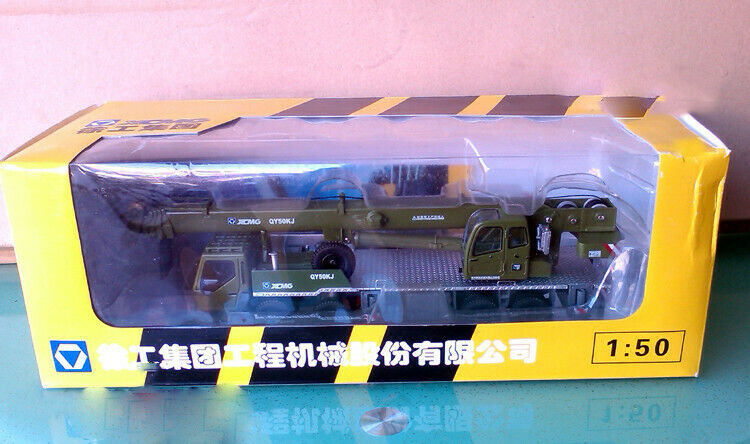 Green DIECAST DIECAST MODEL Crane 1/50 QY50KJ XCMG view7