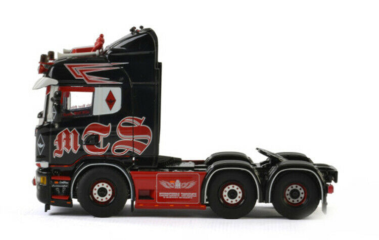 DIECAST Maik MTS trailer 6x2 MODEL 1/50 FINISHED SCANIA tractor Terpe view3