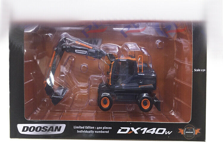 DIECAST 1/50 Doosan Limited Edition Black MODEL DX140W view1