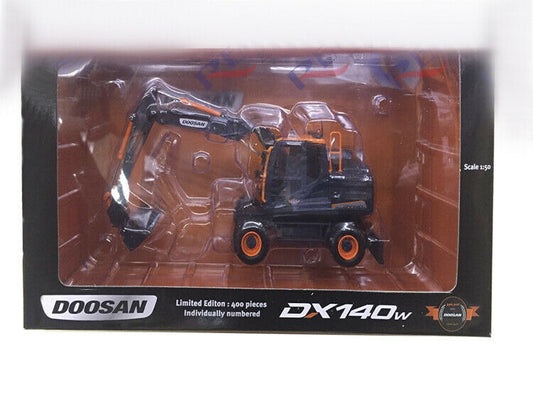 DIECAST 1/50 Doosan Limited Edition Black MODEL DX140W view1