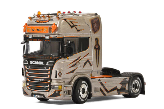 Truck MODEL 4x2 Kaiko TOPLINE SCANIA trailer DIECAST Transporte 1/50 R6 tractor view1