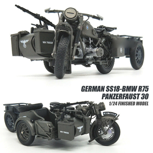 R75 model SS18-BMW GERMAN 30 Panzerfaust 1/24 Motorcycle finished ATLAS view1