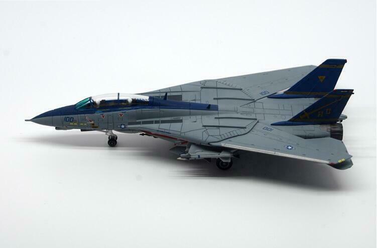 S14 diecast model Tomcat 2005 VF-32 plane Swordsmen Navy US 1/144 AC100 F-14B Swordsmen view2