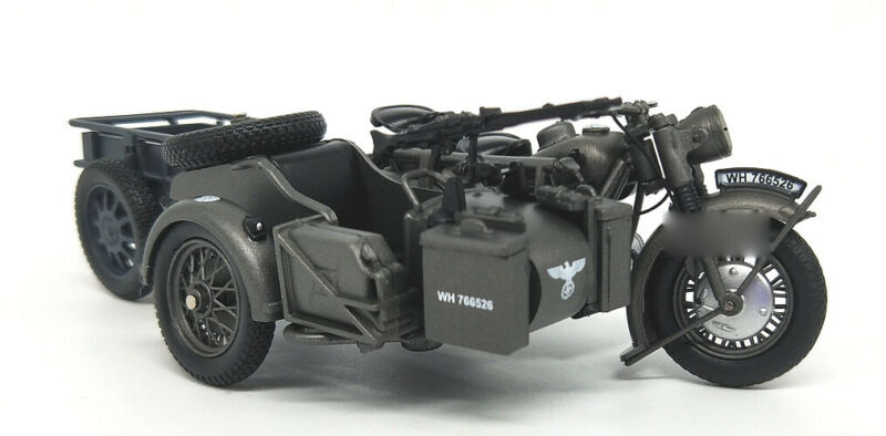 R75 model SS18-BMW GERMAN 30 Panzerfaust 1/24 Motorcycle finished ATLAS view9