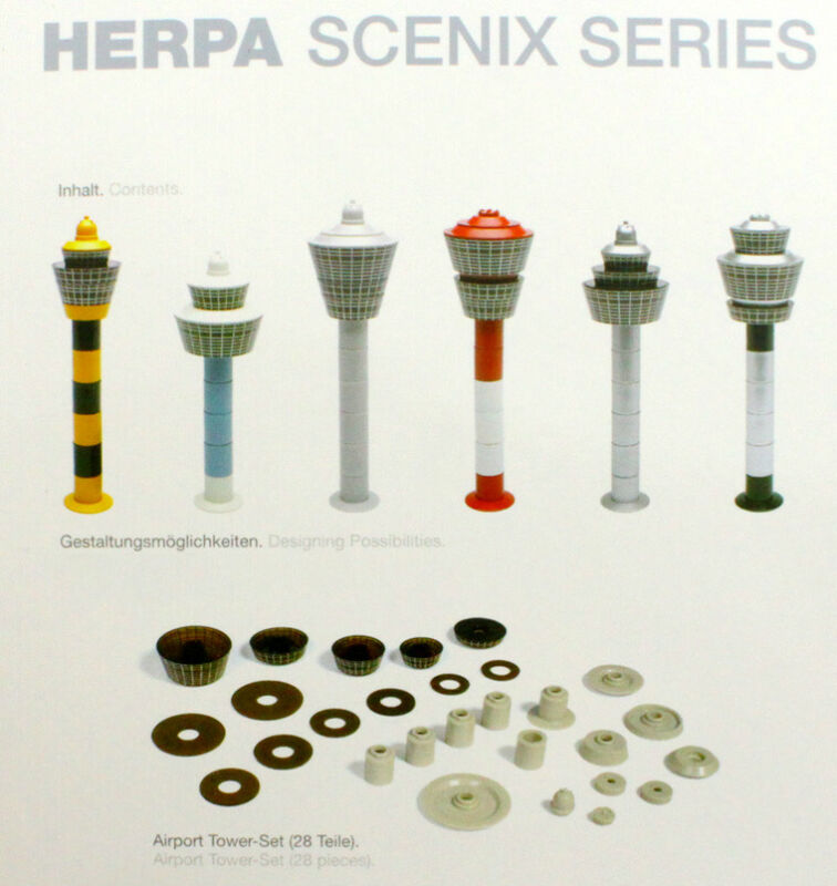 Model kit Air Airport 1/500 Herpa Tower Control Traffic SERIES SCENIX view1