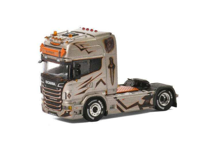 Truck MODEL 4x2 Kaiko TOPLINE SCANIA trailer DIECAST Transporte 1/50 R6 tractor view3