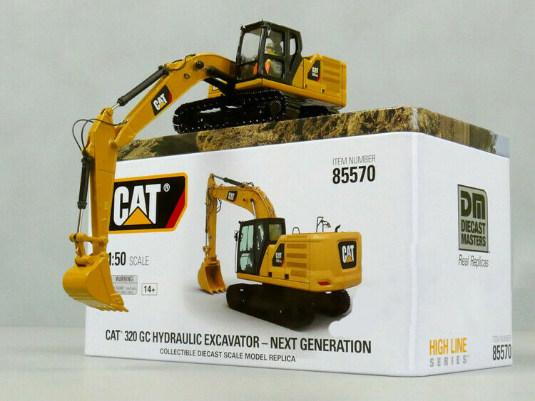 GC 1/50 320 DIECAST Excavator FINISHED CAT Hydraulic MODEL view7