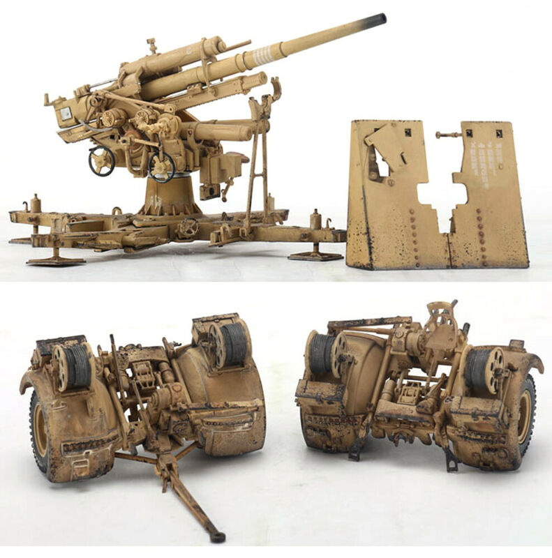 MM 18 1/32 ANTI-TANK GUN 88 ARTILLERY DIECAST FOV FLAK FINISHED MODEL GERMAN GUN view5
