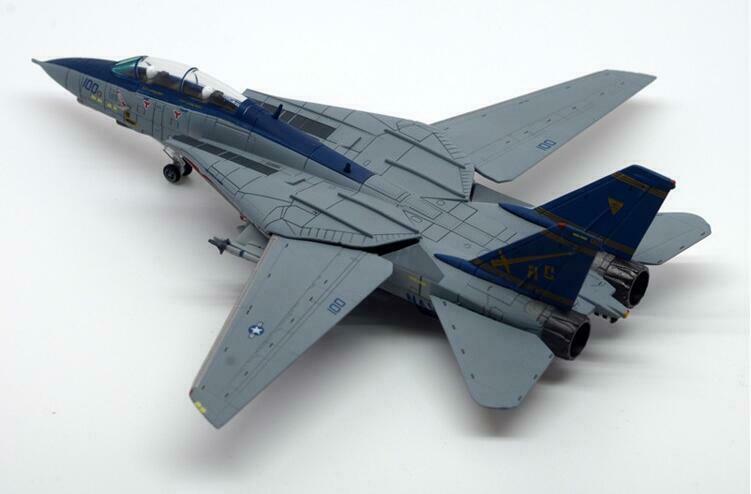 S14 diecast model Tomcat 2005 VF-32 plane Swordsmen Navy US 1/144 AC100 F-14B Swordsmen view5