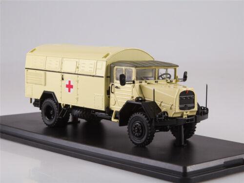 Start Scale Models German MAN-630 4x4 Military Medical Truck beige 1/43 Model view3