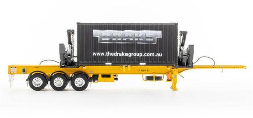 Drake O’Phee BoxLoader Container trailer yellow 1/50 DIECAST Truck Pre-built view2