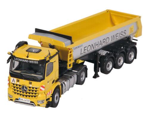 NZG MB Leonhard Weiss 4x2 Dump Truck Construction Vehicle 1/50 DIECAST Pre-built view3
