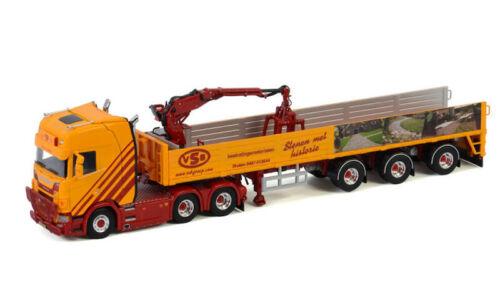 WSI 1/50 SCANIA S HIGHLINE CS20H 6X2 TAG AXLE BRICK TRAILER-3 AXLE VSB GROEP view2