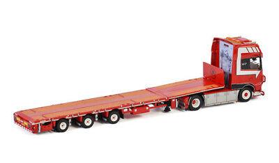 WSI DAF XF SUPER SPACE CAB 4X2 MEGATRAILER FLATBED-3 AXLE W.P. 1/50 Model view3