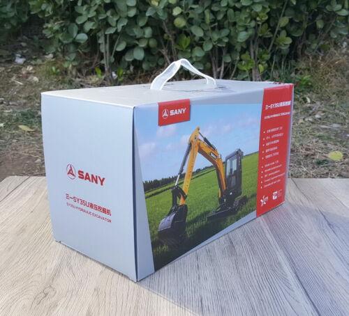 SANY SY35U Hydraulic Excavator 1/20 Diecast Truck Pre-built Model view11