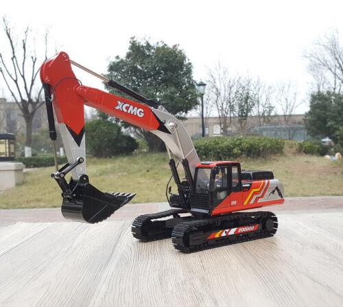 XCMG XE380DK Excavator red and white 1/30 Diecast Truck Pre-built Model view1