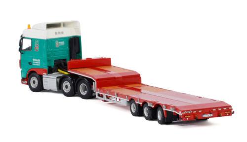 WSI DAF XF SPACE CAB 6X2 TWINSTEER SEMI LOW LOADER-3 AXLE SCALES 1/50 Model view4