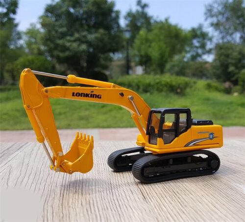 LONKING CDM6225H Hydraulic Excavator Yellow 1/64 Diecast Truck Pre-built Model view1