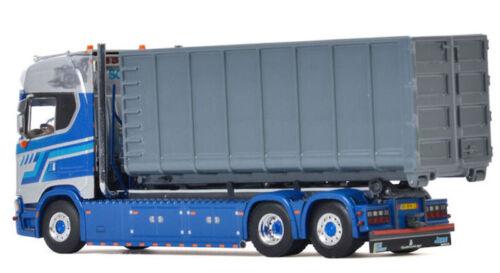 WSI 1/50 SCANIA S CS20H 6X2 TAG AXLE RIGED HOOKLIFT CONTAINER KLEIN KROMHOF view4