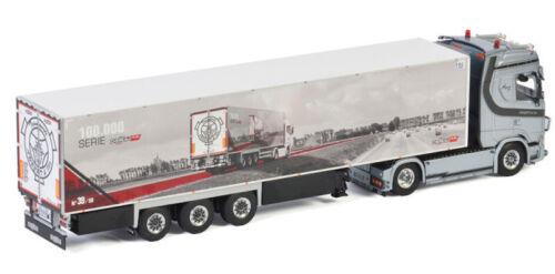 WSI SCANIA S HIGHLINE CS20H 4X2 REEFER TRAILER AUBERT & FILS 1/50 Truck view3