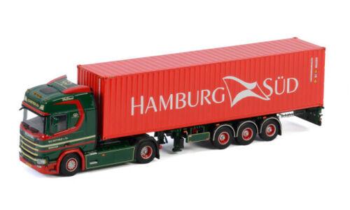 WSI 1/50 SCANIA R HIGLINE CR20H 4X2 CONTAINER TRAILER 40 FT CONTAINER-3 AXLE view2
